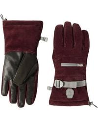 Brunello Cucinelli - Bonded Corduroy Mountain Gloves With Logo - Lyst