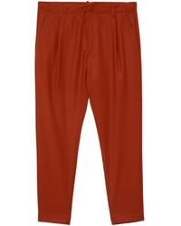 Dondup - Flannel Tapered Cropped Trousers - Lyst