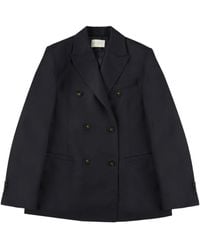 Montedoro - Double-Breasted Wool Blazer - Lyst
