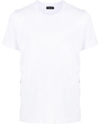 Emporio Armani - T-Shirt mit Logo-Streifen - Lyst