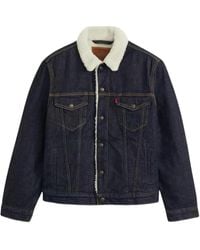 Levi's - Jacke mit Sherpa-Kragen - Lyst