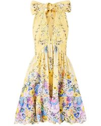 CAMILLA - Midikleid mit Rüschensaum - Lyst