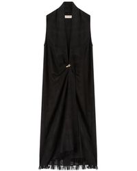 RETORI - Sleeveless Weaved-Effect Cashmere Maxi Dress - Lyst