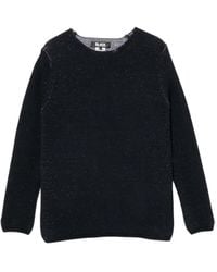 COMME DES GARÇON BLACK - Jersey Con Cuello Redondo Y Manga Larga - Lyst