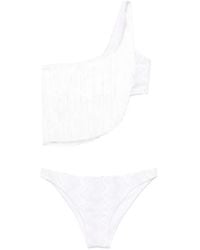Missoni - One-Shoulder Fringed Bikini - Lyst