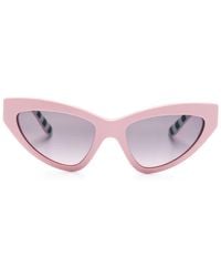 Dolce & Gabbana - Cat-Eye-Sonnenbrille Mit Logo - Lyst
