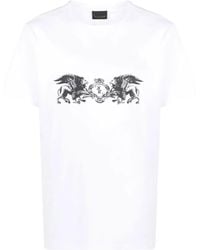 Billionaire - T-Shirt Mit Rundem Ausschnitt - Lyst
