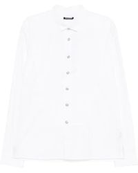 Balmain - Gestreept Overhemd Met Logo - Lyst
