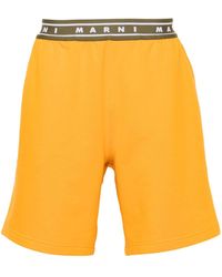 Marni - Logo-Waistband Track Shorts - Lyst