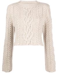 Low Classic - Chunky-Knit Wool Blend Jumper - Lyst