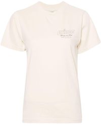 Sporty & Rich - Logo-Print Cotton T-Shirt - Lyst