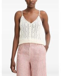 Pedro Del Hierro Madrid - Pointelle-Knit Button-Front Tank Top - Lyst