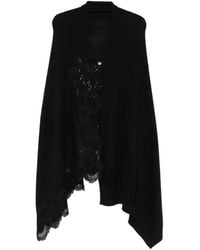 Ermanno Scervino - Lace-Embellished Draped Cardigan - Lyst