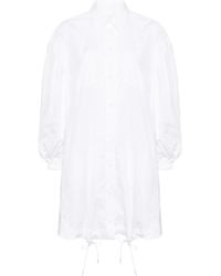 Simone Rocha - Button Placket Trapeze Shirt Dress - Lyst