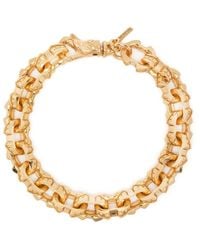 Emanuele Bicocchi - Plated Spiked Link Chain Bracelet - Lyst