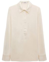 Dorothee Schumacher - Sense Of Shine Silk Shirt - Lyst