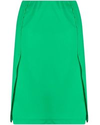 Raf Simons - Falda Midi Con Pliegues - Lyst