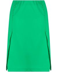 Raf Simons - Pleated-Panel Midi Skirt - Lyst