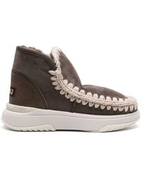 Mou - Eskimo Leather Sneaker Boots - Lyst