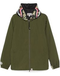 A Bathing Ape - Chaqueta de capucha 1st con motivo militar y de tiburón - Lyst