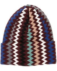 Missoni - Knitted Beanie Wool Blend Acrylic Hat - Lyst