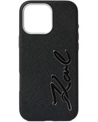 Karl Lagerfeld - ロゴ Iphone 16 Pro Max ケース - Lyst