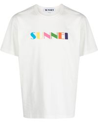 Sunnei - Logo-print Organic-cotton T-shirt - Lyst
