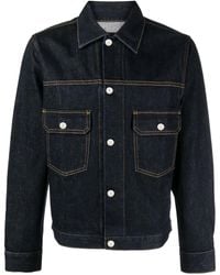 Helmut Lang - Button-Up Denim Jacket - Lyst