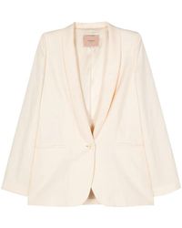 Twinset - Shawl-Lapels Single-Breasted Blazer - Lyst