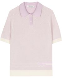 Maison Kitsuné - Flash Fox Knitted Polo Top - Lyst