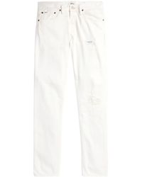 Polo Ralph Lauren - Ripped Mid-rise Slim-fit Jeans - Lyst