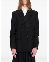 Ann Demeulemeester - Blazer Doppiopetto Waldus - Lyst