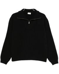 Saint Laurent - Ribbed-Knit Crew-Neck Sweater - Lyst