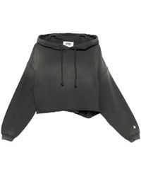 Golden Goose - Star/ W's Oversize Cropped Hoodie/ Sunfaded Wash/ Star Print - Lyst