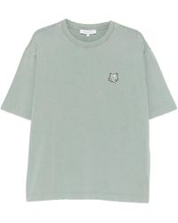 Maison Kitsuné - Logo-Patch T-Shirt - Lyst