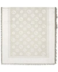 Giorgio Armani - Sciarpa Con Effetto Jacquard - Lyst