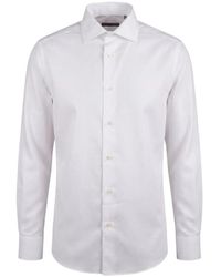Corneliani - Textured Long-Sleeve Shirt - Lyst