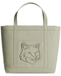 Maison Kitsuné - Large Fox Head Tote Bag - Lyst