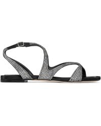 Jimmy Choo - Ayla Sandalen Mit Kristallen - Lyst