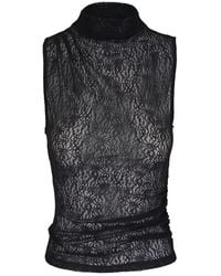 Veronica Beard - Top de encaje con cuello alto - Lyst