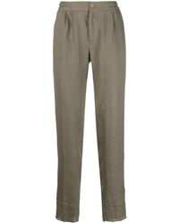 Kiton - Elasticated-waist Linen Trousers - Lyst