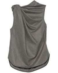 Petar Petrov - Draped Wool Top - Lyst