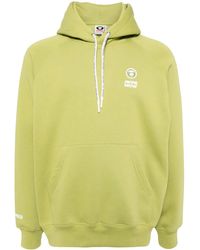 Aape By A Bathing Ape - Logo Patched Cotton Hoodie - Lyst