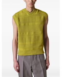 Paul Smith - Textured Cotton Knitted Vest - Lyst