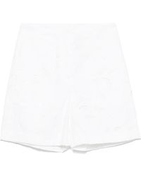 BOSS - Floral-Lace Shorts - Lyst