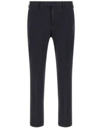 PT Torino - Master Logo-Plaque Tailored Trousers - Lyst