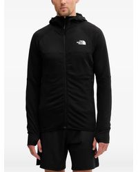 The North Face - Bolt Polartec Logo-Print Zip-Up Hoodie - Lyst