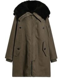 Dolce & Gabbana - Fur-Trimmed Hooded Coat - Lyst