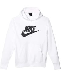 Nike - Felpa Club Fleece Con Cappuccio - Lyst