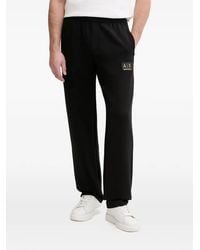 ARMANI EXCHANGE - Logo-Patch Trousers - Lyst